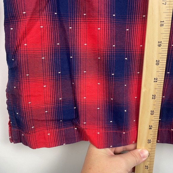 Y2K Victorias Secret Plaid Pajama Set Cotton Red Blue Holiday Comfy Winter Med - Picture 13 of 13